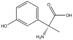(2R)-2-AMINO-2-(3-HYDROXYPHENYL)PROPANOIC ACID 结构式