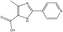 5-Methyl-2-pyridin-4-yl-3H-imidazole-4-carboxylic acid 结构式