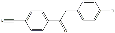 2-(4-CHLOROPHENYL)-4'-CYANOACETOPHENONE 结构式