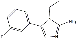 1-Ethyl-5-(3-fluoro-phenyl)-1H-imidazol-2-ylamine 结构式