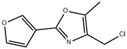 4-CHLOROMETHYL-5-METHYL-2-(FURAN-3-YL)OXAZOLE 结构式