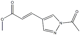 METHYL 3-(1-ACETYL-1H-PYRAZOL-4-YL)ACRYLATE 结构式
