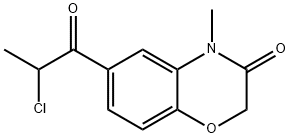 6-(2-氯丙酰基)-4-甲基-2H-苯并[B][1,4]噁嗪-3(4H)-酮 结构式