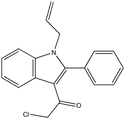 1-(1-ALLYL-2-PHENYL-1H-INDOL-3-YL)-2-CHLOROETHANONE 结构式