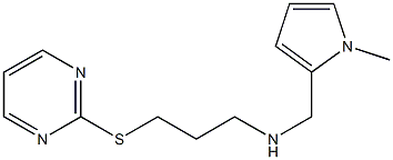 N-((1-METHYL-1H-PYRROL-2-YL)METHYL)-3-(PYRIMIDIN-2-YLTHIO)PROPAN-1-AMINE 结构式