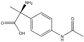 (2S)-2-[4-(ACETYLAMINO)PHENYL]-2-AMINOPROPANOIC ACID 结构式