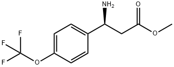 METHYL (3S)-3-AMINO-3-[4-(TRIFLUOROMETHOXY)PHENYL]PROPANOATE 结构式