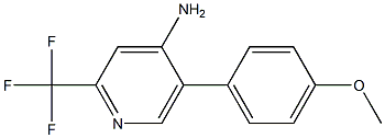 4-AMINO-5-[4-(METHOXY)PHENYL]-2-(TRIFLUOROMETHYL)PYRIDINE 结构式