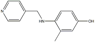 3-METHYL-4-[(PYRIDIN-4-YLMETHYL)-AMINO]-PHENOL 结构式