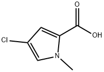 4-氯-1-甲基-1H-吡咯-2-羧酸 结构式