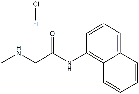 2-(METHYLAMINO)-N-1-NAPHTHYLACETAMIDE HYDROCHLORIDE 结构式