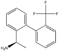 (1R)-1-(2-[2-(TRIFLUOROMETHYL)PHENYL]PHENYL)ETHYLAMINE 结构式