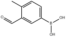 3-醛基-4-甲基苯硼酸 结构式