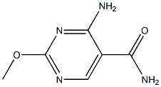 4-Amino-2-methoxypyrimidine-5-carboxamide 结构式