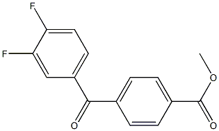 METHYL 4-(3,4-DIFLUOROBENZOYL)BENZOATE 结构式