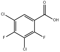3,5-二氯-2,4-二氟苯甲酸 结构式