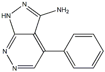 4-PHENYL-1H-PYRAZOLO[3,4-C]PYRIDAZIN-3-AMINE 结构式