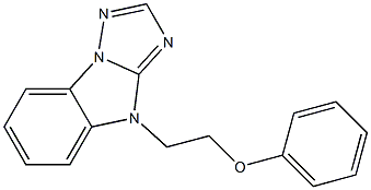 4-(2-PHENOXYETHYL)-4H-[1,2,4]TRIAZOLO[1,5-A]BENZIMIDAZOLE 结构式