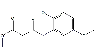 4-(2,5-Dimethoxy-phenyl)-3-oxo-butyric acid methyl ester 结构式