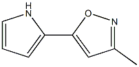 3-METHYL-5-(1H-PYRROL-2-YL)ISOXAZOLE 结构式