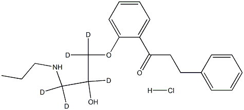 [2H5]-普罗帕酮盐酸盐 结构式