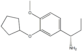 (1S)-1-(3-CYCLOPENTYLOXY-4-METHOXYPHENYL)PROPYLAMINE 结构式