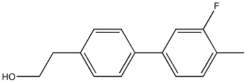 4-(3-FLUORO-4-METHYLPHENYL)PHENETHYL ALCOHOL 结构式