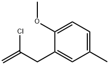 2-CHLORO-3-(2-METHOXY-5-METHYLPHENYL)-1-PROPENE 结构式