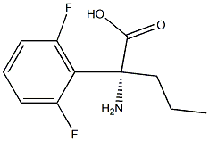 (2R)-2-AMINO-2-(2,6-DIFLUOROPHENYL)PENTANOIC ACID 结构式