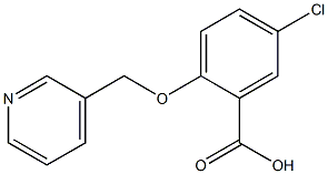 5-CHLORO-2-(PYRIDIN-3-YLMETHOXY)BENZOIC ACID 结构式