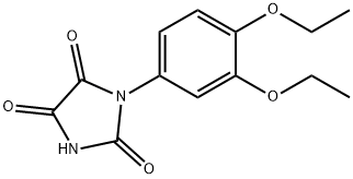 1-(3,4-二乙氧基苯基)咪唑烷-2,4,5-三酮 结构式