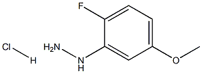 2-氟-5-甲氧基苯肼盐酸盐 结构式