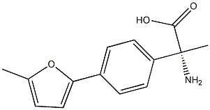 (2R)-2-AMINO-2-[4-(5-METHYL(2-FURYL))PHENYL]PROPANOIC ACID 结构式