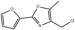 4-氯甲基-2-(2-呋喃基)-5-甲基恶唑 结构式