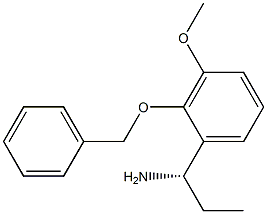 (1S)-1-[3-METHOXY-2-(PHENYLMETHOXY)PHENYL]PROPYLAMINE 结构式