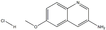 6-甲氧基喹啉-3-胺盐酸盐 结构式