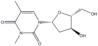 N3-METHYL-THYMIDINE, [3H]- 结构式