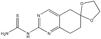 7,8-DIHYDRO-2-THIOUREIDO-6(5H)-QUINAZOLINONE ETHYLENE KETAL 结构式