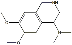 6,7-DIMETHOXY-N,N-DIMETHYL-1,2,3,4-TETRAHYDROISOQUINOLIN-4-AMINE 结构式