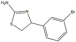 4-(3-BROMO-PHENYL)-4,5-DIHYDRO-THIAZOL-2-YLAMINE 结构式