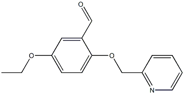 5-ETHOXY-2-(PYRIDIN-2-YLMETHOXY)BENZALDEHYDE 结构式