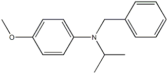 (4-METHOXY PHENYL) ISO PROPYL BENZYL AMINE 结构式