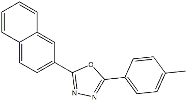 2-(4-METHYLPHENYL)-5-(2-NAPHTHYL)-1,3,4-OXADIAZOLE 结构式
