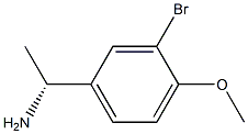 (1R)-1-(3-BROMO-4-METHOXYPHENYL)ETHYLAMINE 结构式