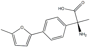 (2S)-2-AMINO-2-[4-(5-METHYL(2-FURYL))PHENYL]PROPANOIC ACID 结构式