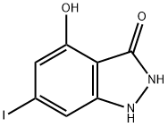 6-IODO-3,4-DIHYDROXYINDAZOLE 结构式