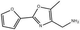 1-[2-(2-FURYL)-5-METHYL-1,3-OXAZOL-4-YL]METHYLAMINE 结构式