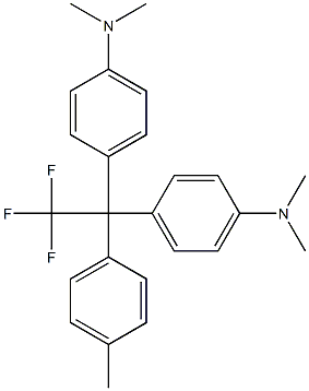 1,1-Bis(4-dimethylaminophenyl)-1-(4-methylphenyl)-2,2,2-trifluoroethane 结构式
