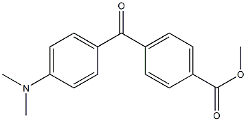 METHYL 4-(4-DIMETHYLAMINOBENZOYL)BENZOATE 结构式