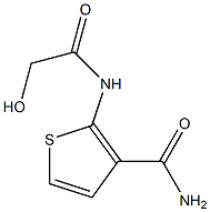 2-(GLYCOLOYLAMINO)THIOPHENE-3-CARBOXAMIDE 结构式